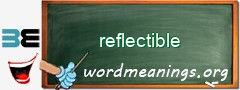 WordMeaning blackboard for reflectible